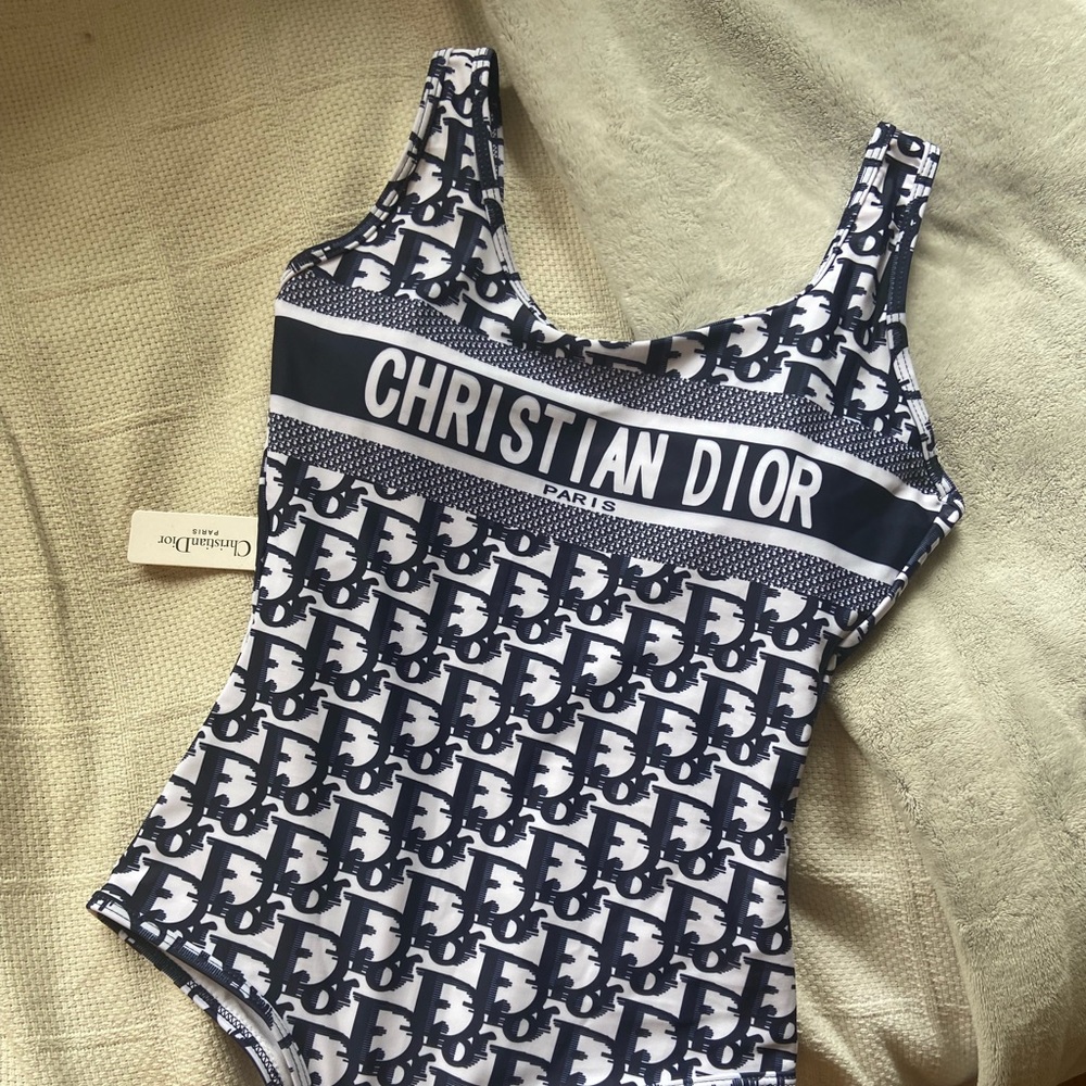 christian Dior Logo One Piece Baithing Suit